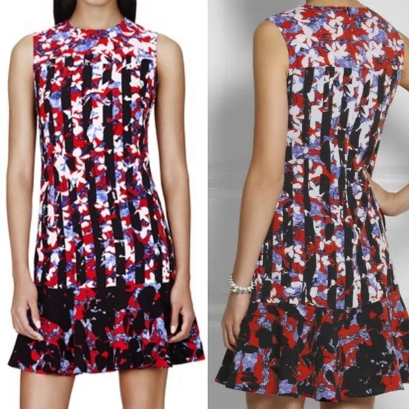 Target x Peter Pilotto Multi Colored Floral Sleeveless Shift Dress Size Large - Picture 1 of 8